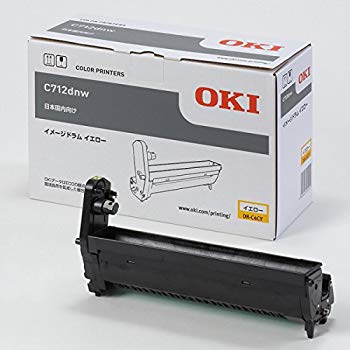 【中古】沖データ イメージドラム イエロー (C712dnw) DR-C4CY dwos6rj｜ドリエムコーポレーション