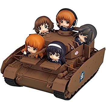 【中古】【非常に良い】ねんどろいどもあ 号戦車 D型改 (H型仕様) 全長約16cm＋ねんどろいどぷち あんこうチーム 約6cm 西住みほ 秋山優花里 武部沙織 五十鈴華 冷泉 ggw725x