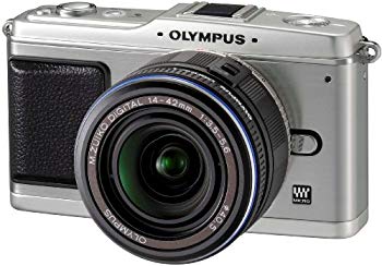 【中古】OLYMPUS ミラーレス一眼 E-P1 レンズキット シルバー E-P1 LKIT-SLV 2mvetro｜ドリエムコーポレーション