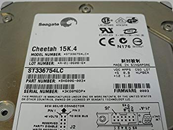 【中古】Seagate 3.5インチ内蔵HDD 36.7GB Ultra320 15000rpm 8MB 80pin ST336754LC o7r6kf1