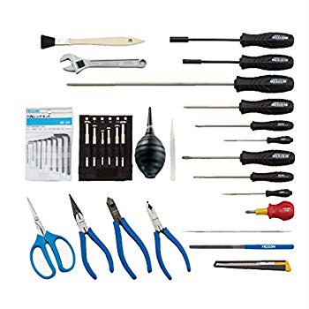 【中古】ホーザン(HOZAN) 物の具一揃え 入組36点  工業プラント、授業時間、科学研究所の備え付けや身寄りでのDIY、車載物の具、防災用に S-241 khxv5rg
