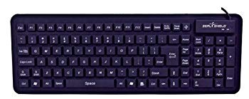【中古】Seal Shield SEAL GLOW ウォッシャブル・シリコンキーボード - バックライト付 食洗機で洗浄可 & 抗菌 (黒)(USB)(Gen 2 デザイン) S106G2 wgteh8f｜ドリエムコーポレーション