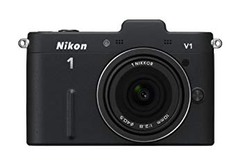 【中古】(未使用･未開封品)　Nikon ミラーレス一眼カメラ Nikon 1 (ニコンワン) V1 (ブイワン) 薄型レンズキット ブラックN1 V1ULK BK 7z28pnb｜ドリエムコーポレーション