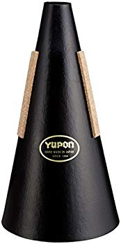 【中古】(未使用･未開封品)　ユポン ミュート ストレート フレンチホルン用 チューニング管付 黒 tu1jdyt