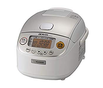 【中古】象印 炊飯器 剪断応力IH式 3合 限界炊き 黒まる厚釜 白いこと NP-RL05-WA z2zed1b