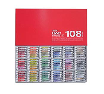 【中古】ホルベイン  澄み切った水彩画えの具 108全色書き割り W422 5ml(2号) 6g7v4d0
