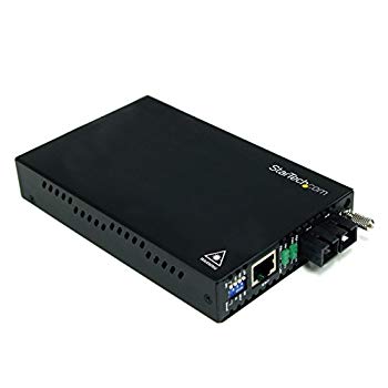 【中古】(未使用･未開封品) StarTech.com イーサネット光メディアコンバータ シングルモード 最大2km延長 RJ-45(メス) - 光ファイバ2芯SC(メス) ET90110SM302 p1m72rm