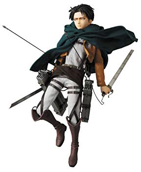 【中古】【非常に良い】RAH リアルアクションヒーローズ 進撃の巨人 リヴァイ 1/6スケール ABS&ATBC-PVC製 塗装済み可動フィギュア (初回生産限定パーツ付) 9jupf8b