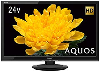 【中古】(未使用･未開封品)　シャープ 24V型 液晶 テレビ AQUOS LC-24P5-B ハイビジョン 外付HDD対応(裏番組録画) ブラック 2017年モデル wyeba8q｜ドリエムコーポレーション