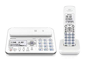 【中古】パイオニア TF-FA70W デジタルコードレス電話機 子機1台付き/迷惑電話対策 ホワイト TF-FA70W-W 【国内正規品】 rdzdsi3｜ドリエムコーポレーション