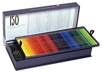 【中古】ホルベイン 色鉛筆 150色 セット 紙函 2mvetro