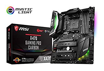 【中古】MSI X470 GAMING PRO CARBON ATX ゲーミングマザーボード [AMD X470チップセット搭載] MB4387 z2zed1b