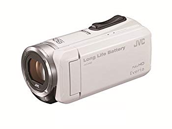【中古】JVC KENWOOD JVC ビデオカメラ EVERIO 内蔵メモリー32GB ホワイト GZ-F100-W qqffhab|ドリエムコーポレーション