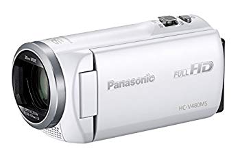 【中古】(未使用・未開封品) パナソニック HDビデオカメラ V480MS 32GB 高倍率90倍ズーム ホワイト HC-V480MS-W 0pbj0lf|ドリエムコーポレーション