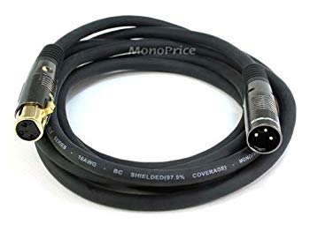 Monoprice 104752?10フィートプレミアシリーズXLRオスからXLRメス16?AWGケーブル 4752 2zzhgl6