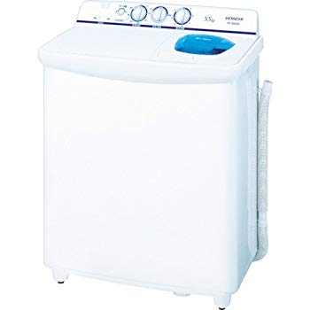 【中古】HITACHI 青空 2槽式洗濯機 パインベージュ PS-H45L-CP o7r6kf1