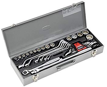 【中古】トネ(TONE) ズボン下手道具仕掛ける 差込角12.7粍(1/2\") K20 認知的内容33点 しろがね色 2mvetro"