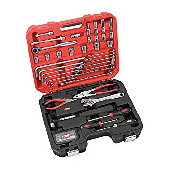 【中古】(未使用・未開封品) トネ(TONE) コンビネーションツールセット 差込角9.5mm(3/8") K600 内容63点 レッド 0pbj0lf|ドリエムコーポレーション