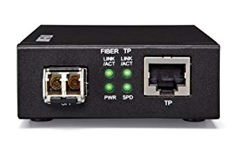 【中古】BUFFALO 緩衝装置置き目 Giga相応う 光手段変換器 シングル流行り物用 2芯/LC端子積み上げる模範例 BMC-GT-S10K tf8su2k