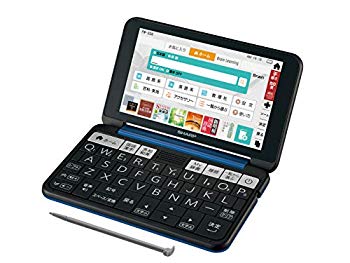 【中古】シャープ カラー電子辞書 Brain 高校生向け上位モデル ネイビー系 2019年春モデル PW-SS6-K e6mzef9|ドリエムコーポレーション