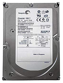 【中古】Seagate 3.5インチ内蔵HDD 300GB 10000rpm U-320-SCSI 5.2ms 80pin ST3300007LC o7r6kf1