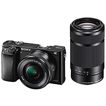 【中古】(未当て嵌める･未開封品) SONY 銀鏡受け答え一眼 α6000 ダブルズームレンズキット E PZ 16-50粍 F3.5-5.6 OSS + E 55-210粍 F4.5-6.3 OSS 黒いこと ILCE-6000Y B v1yptgt