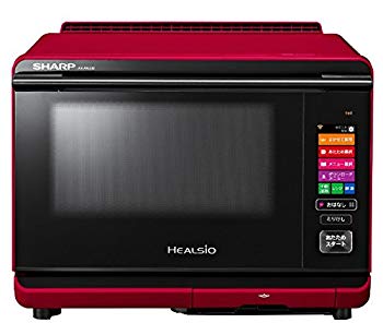 【中古】シャープ ヘルシオ 「COCORO KITCHEN」搭載 26Lタイプ レッド系 AX-AW500-R mxn26g8