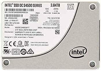 【中古】【人並み外れたに好いたらしい】インテルR SSD DC S4500 続きもの 3.8結核症 2.5inch SATA 6 Gb/s 3D1 TLC SSDSC2KB038T701 n5ksbvb