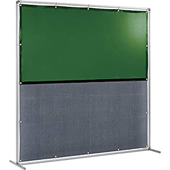 【中古】(未使用・未開封品) 吉野 遮光火花兼用衝立(グリーン×A種シート)2×2 単体型 固定足 YS-22SF-G-BW 火花用衝立 6k88evb|ドリエムコーポレーション