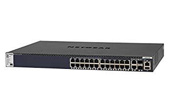 【中古】NETGEAR M4300-28G 1000BASE-T 24ポート + 10GBASE-T 2ポート + 10G SFP+ 2スロット Layer3マネージスイッチ(スタッカブル) GSM4328S-100AJS ggw725x|ドリエムコーポレーション