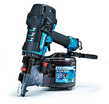【中古】【非常に良い】マキタ(Makita) 90mm高圧エア釘打 青 エアダスタ付 AN935HM ggw725x