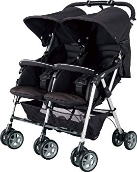 【中古】二人組 Combi うば車 TWINSPIN ツイン回転運動 黒いこと (1ヶ月~36ヶ月頃客体) 流ちょうに押し分かりやすい二人乗りうば車 SG標準尺度其れ相応 rdzdsi3