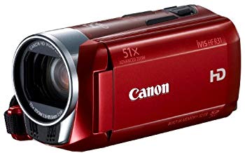 【中古】Canon デジタルビデオカメラ iVIS HF R31 レッド 光学32倍ズーム フルフラットタッチパネル IVISHFR31RD tf8su2k｜ドリエムコーポレーション