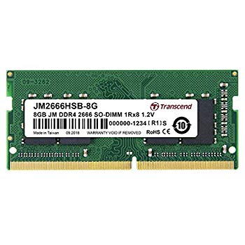 【中古】(未使用･未開封品)　Transcend ノートPC用メモリ PC4-21300 (DDR4-2666) 8GB 260pin SO-DIMM 1.2V CL19 (無期限保証) JM2666HSB-8G bt0tq1u