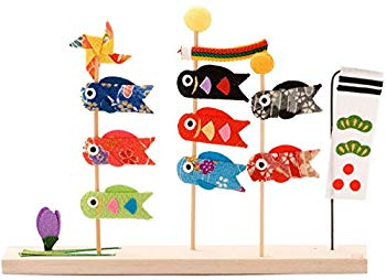 【中古】(未使用･未開封品)　リュウコドウ 五月人形 三本立ち 鯉のぼり 間口21cm x 奥行3cm x 高さ15.5cm p1m72rm