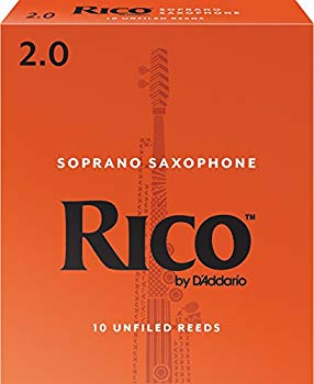 【中古】(未使用･未開封品)　RICO リード ソプラノサクソフォーン 強度:2(10枚入)アンファイルド RIA1020 lok26k6