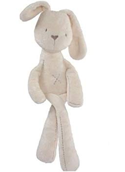 【中古】【非常に良い】やわらかい　うさぎのぬいぐるみ　ラビット　癒し系　幼児　子供　大人　ウサギ　自然な　かわいい　誕生日　プレゼント　お祝い　自分へのご褒 qqffhab