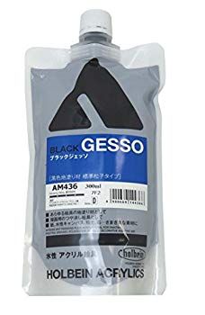 【中古】ホルベイン ジェッソ ブラックジェッソ詰替用 AM436 300ml qqffhab