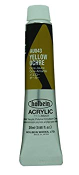 【中古】【非常に良い】ホルベイン アクリル絵具 アクリリックカラー イエローオーカー AU043 20ml(6号) w17b8b5