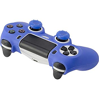 【中古】(未使用･未開封品)　CYBER ・ コントローラーシリコンカバーセット ( PS4 用) クリアブルー 【シリコンカバー+アナログカバー2個】 0pbj0lf