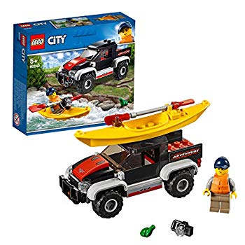 【中古】(未当て嵌める･未開封品) レゴ(LEGO) シティ カヤックとオフロード鉄道車両 60240 立ちはだかる 手あそび 御坊っちゃん 車 bt0tq1u