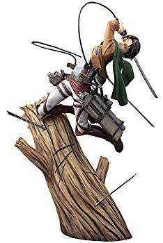 【中古】ARTFX J 進撃の巨人 リヴァイ リニューアルパッケージver. 1/8スケール PVC製 塗装済み完成品 フィギュア mxn26g8|ドリエムコーポレーション