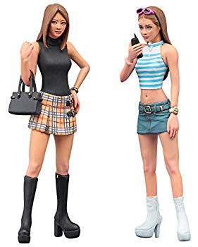 【中古】(未使用･未開封品)　ハセガワ 1/24 フィギュアコレクションシリーズ 90's 厚底ギャルフィギュア プラモデル FC02 bt0tq1u