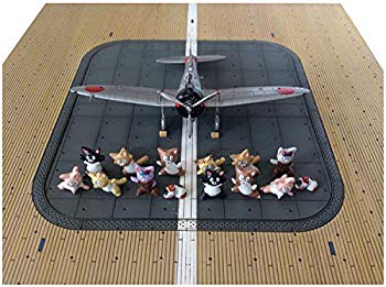【中古】スイート 1/144 九六艦戦 空母戦闘機隊の飛行甲板セット (ネコ14匹付き) 流通限定 プラモデル 14150 mxn26g8