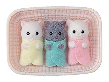 【中古】エポック(EPOCH) シルバニアファミリー 人形 ペルシャネコのみつごちゃん ニ-109 mxn26g8