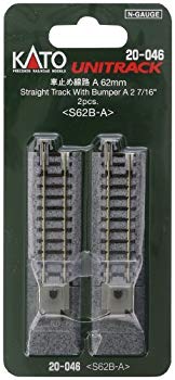 【中古】KATO Nゲージ 車止め線路A 62mm 2本入 20-046 鉄道模型用品 cm3dmju