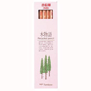 【中古】【非常に良い】トンボ鉛筆 赤鉛筆 木物語 朱色 1ダース CV-REAV 6g7v4d0