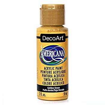 【中古】デコアート アクリル絵具 アメリカーナ ゴールデンストロー DA-168 2oz. 6g7v4d0