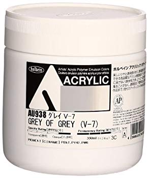 【中古】(未使用･未開封品)　ホルベイン アクリル絵具 アクリリックカラー グレイV-7 AU938 330ml vf3p617