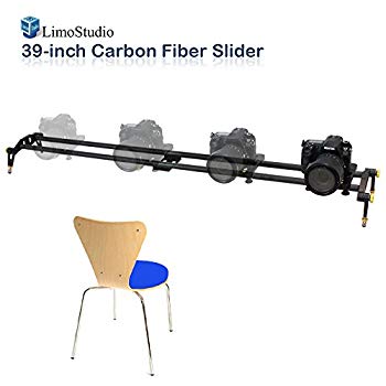 【中古】(未当て嵌める･未開封品) LimoStudio 39-inch DSLRカメラスライダードリートラック、ビデオスタビライザー、カーボンファイバーレールシステム、柔らかいな高適確さ軸受スライ 0pbj0低周波